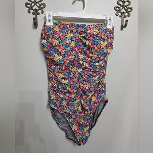 ANNE COLE Floral One-Piece Swimsuit Size 14